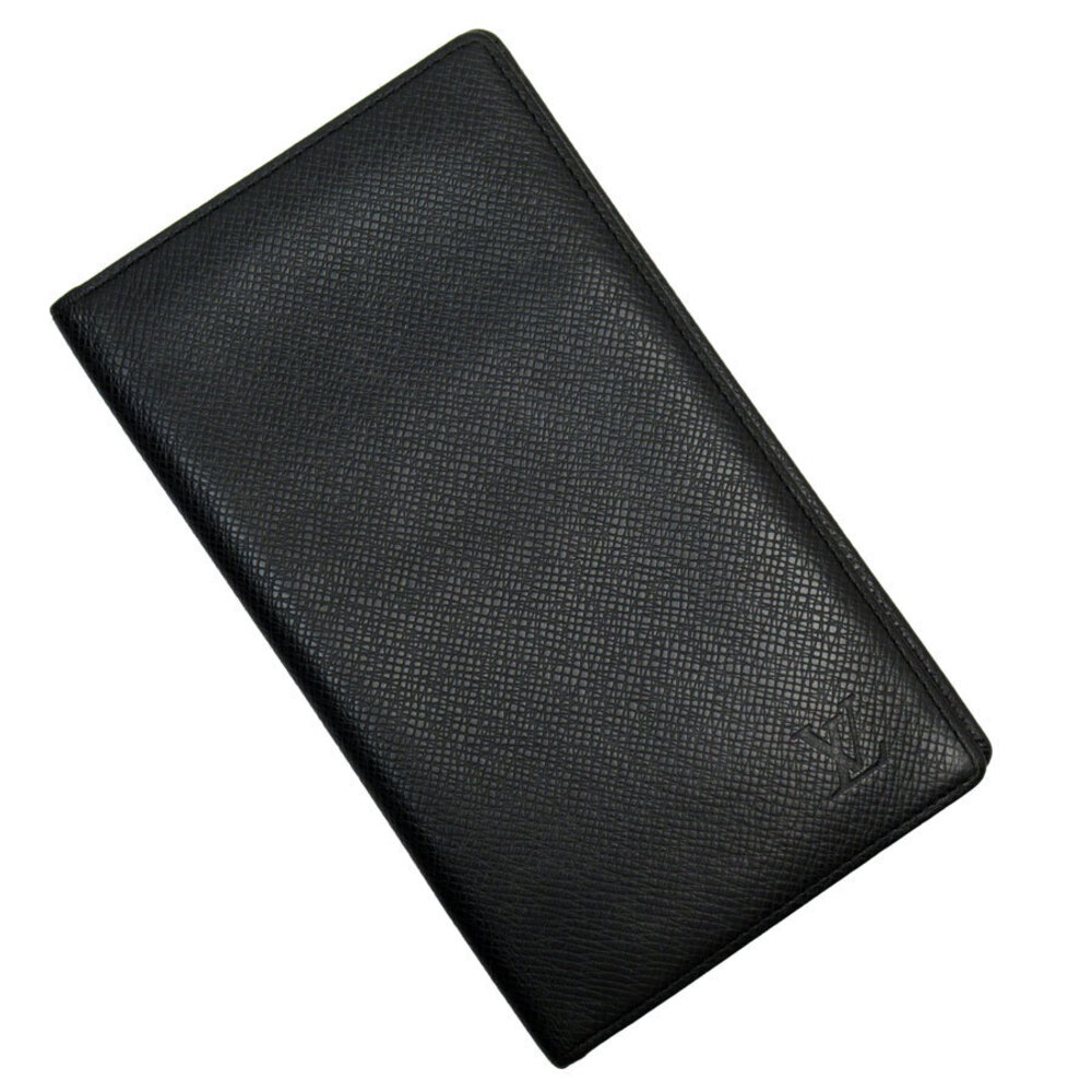 Louis Vuitton Taiga Leather Wallet Black